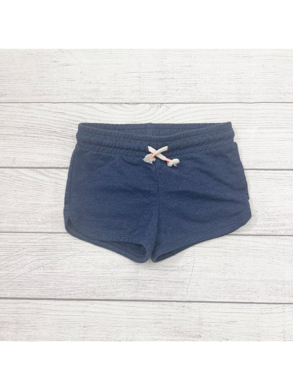 Cat & Jack Girls Navy Blue Elastic Waist Drawstring Shorts XS 4-5